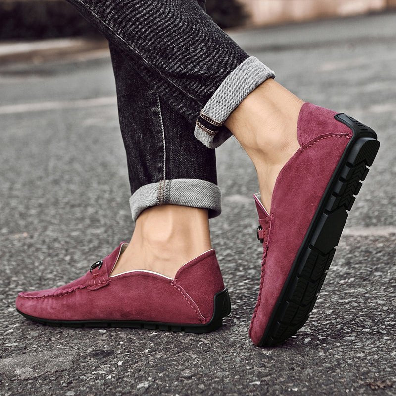 Langford Genuine Suede Loafers with Breathable Cotton Lining and Cushioned Insoles for All-Day Comfort - The Southern AtelierSKU_1791062782087_866