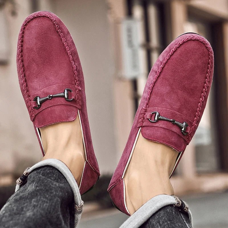 Langford Genuine Suede Loafers with Breathable Cotton Lining and Cushioned Insoles for All-Day Comfort - The Southern AtelierSKU_1791062782087_866