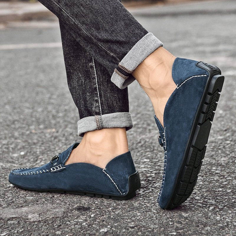Langford Genuine Suede Loafers with Breathable Cotton Lining and Cushioned Insoles for All-Day Comfort - The Southern AtelierSKU_1791062782087_946