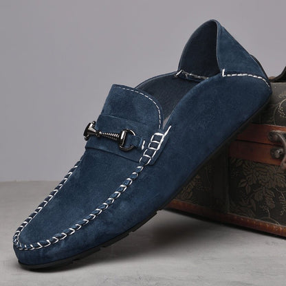 Langford Genuine Suede Loafers with Breathable Cotton Lining and Cushioned Insoles for All-Day Comfort - The Southern AtelierSKU_1791062782087_946