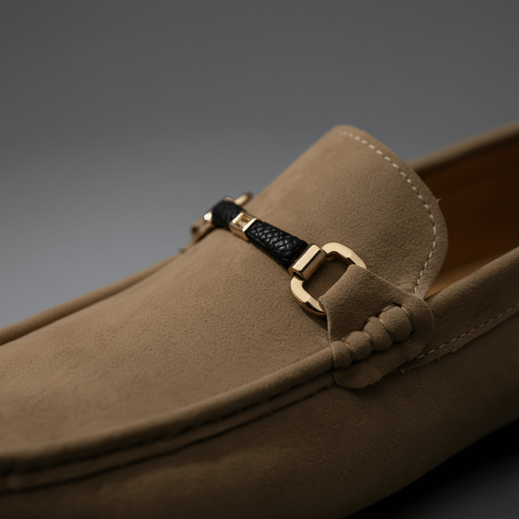 Langford Genuine Suede Slip-On Buckle Loafers with Cushioned Insole for All-Day Comfort - The Southern AtelierSKU_1791063151703_144