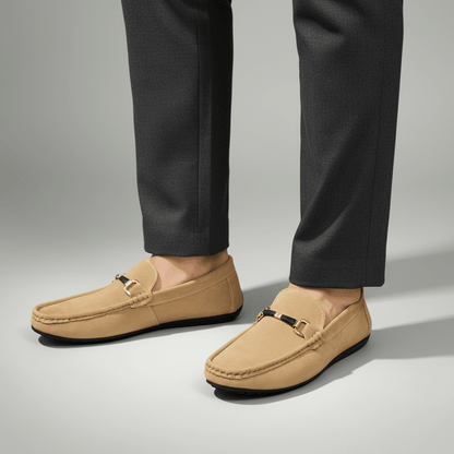 Langford Genuine Suede Slip-On Buckle Loafers with Cushioned Insole for All-Day Comfort - The Southern AtelierSKU_1791063151703_144