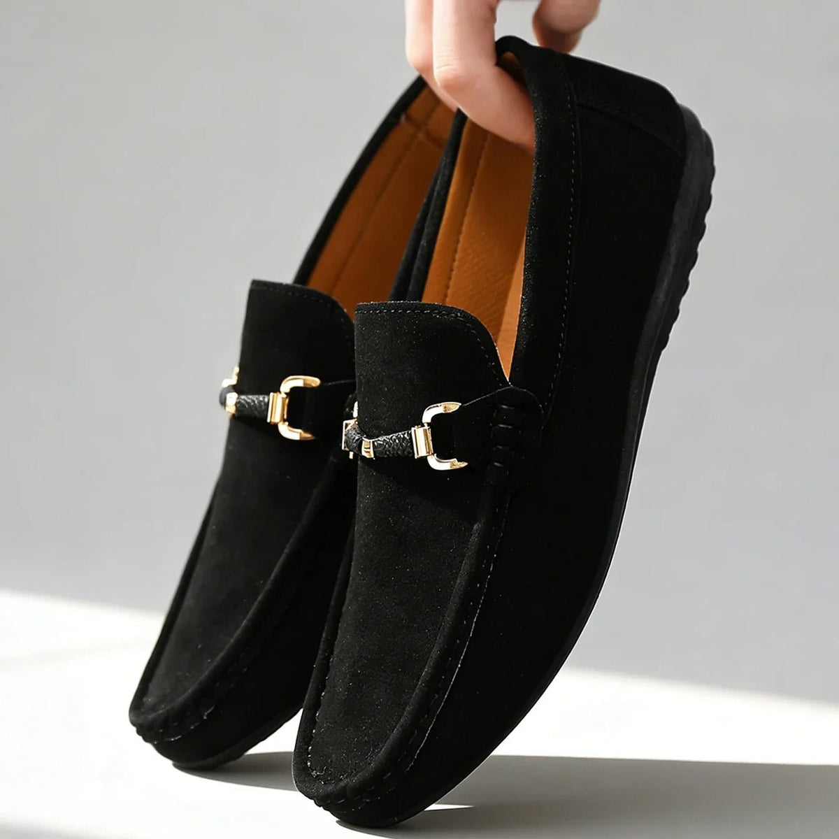 Langford Genuine Suede Slip-On Buckle Loafers with Cushioned Insole for All-Day Comfort - The Southern AtelierSKU_1791063151703_443