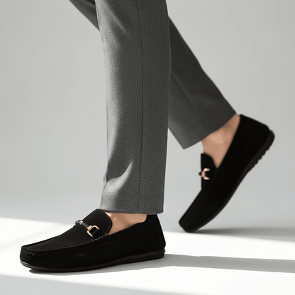 Langford Genuine Suede Slip-On Buckle Loafers with Cushioned Insole for All-Day Comfort - The Southern AtelierSKU_1791063151703_443
