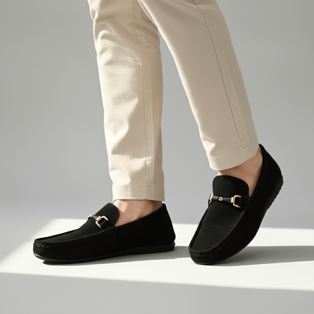 Langford Genuine Suede Slip-On Buckle Loafers with Cushioned Insole for All-Day Comfort - The Southern AtelierSKU_1791063151703_443