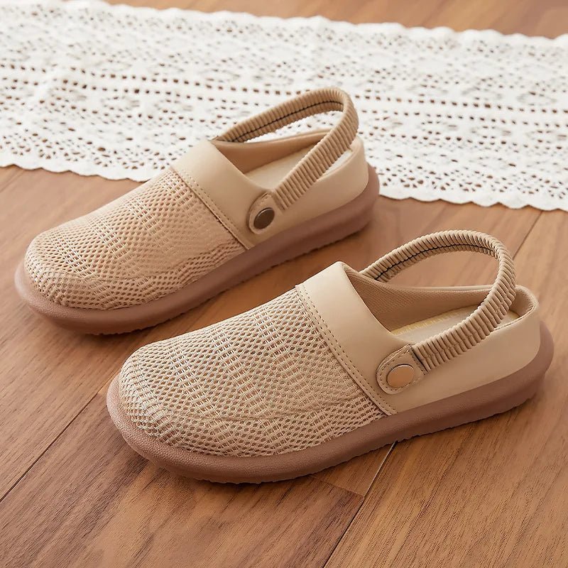Marin Breathable Mesh Slip-On Clogs with Cushioned Footbed and Secure Heel Strap for Cool All-Day Comfort - The Southern AtelierSKU_1791064221177_330