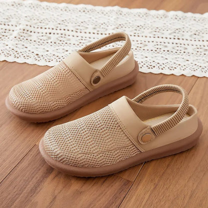 Marin Breathable Mesh Slip-On Clogs with Cushioned Footbed and Secure Heel Strap for Cool All-Day Comfort - The Southern AtelierSKU_1791064221177_330