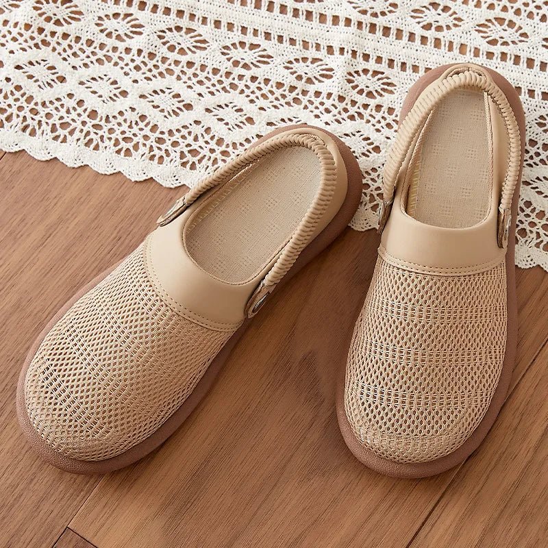 Marin Breathable Mesh Slip-On Clogs with Cushioned Footbed and Secure Heel Strap for Cool All-Day Comfort - The Southern AtelierSKU_1791064221177_330