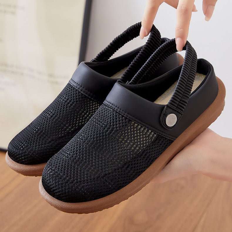 Marin Breathable Mesh Slip-On Clogs with Cushioned Footbed and Secure Heel Strap for Cool All-Day Comfort - The Southern AtelierSKU_1791064221177_632
