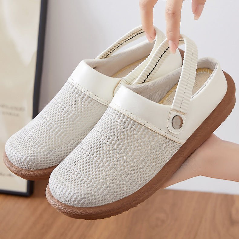 Marin Breathable Mesh Slip-On Clogs with Cushioned Footbed and Secure Heel Strap for Cool All-Day Comfort - The Southern AtelierSKU_1791064221177_799