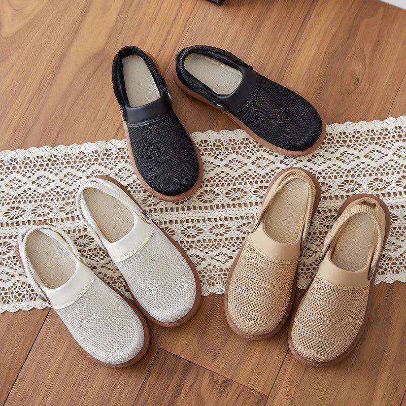Marin Breathable Mesh Slip-On Clogs with Cushioned Footbed and Secure Heel Strap for Cool All-Day Comfort - The Southern AtelierSKU_1791064221177_799