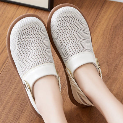 Marin Breathable Mesh Slip-On Clogs with Cushioned Footbed and Secure Heel Strap for Cool All-Day Comfort - The Southern AtelierSKU_1791064221177_799