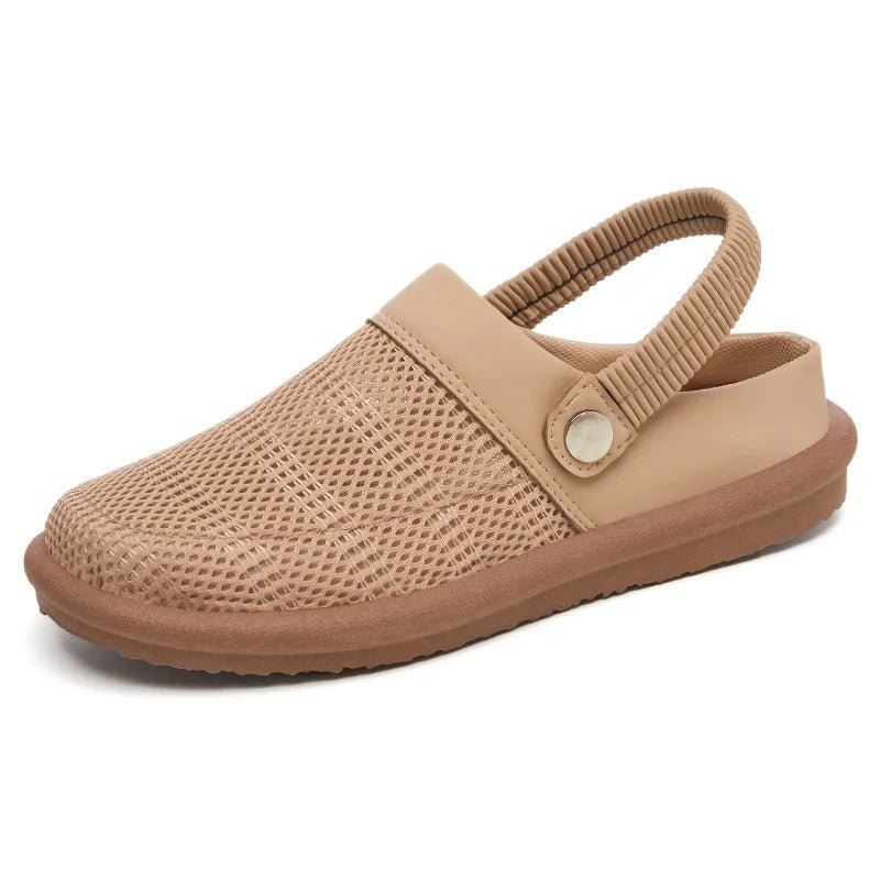 Marin Breathable Mesh Slip-On Clogs with Cushioned Footbed and Secure Heel Strap for Cool All-Day Comfort - The Southern AtelierSKU_1791064221177_799