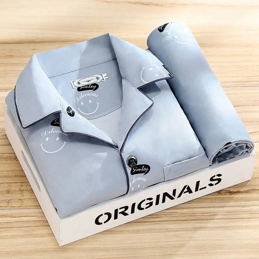 Men's Striped Long-Sleeve Pyjama Set for Sleep and Lounge - The Southern AtelierSKU_1786565939049_302