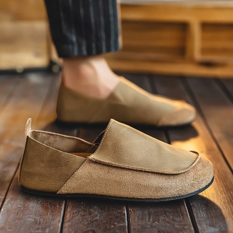 Mercer Slip-On Leather Loafers with Hand-Stitched Moc Toe and Cushioned Sole for All-Day Comfort - The Southern AtelierSKU_1791063190503_776