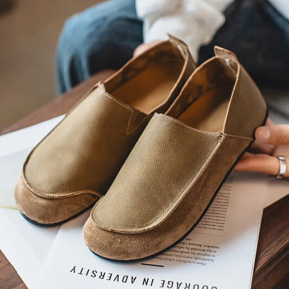 Mercer Slip-On Leather Loafers with Hand-Stitched Moc Toe and Cushioned Sole for All-Day Comfort - The Southern AtelierSKU_1791063190503_776