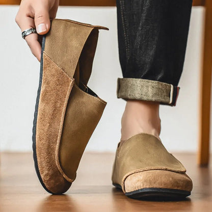 Mercer Slip-On Leather Loafers with Hand-Stitched Moc Toe and Cushioned Sole for All-Day Comfort - The Southern AtelierSKU_1791063190503_776