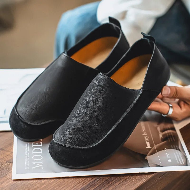 Mercer Slip-On Leather Loafers with Hand-Stitched Moc Toe and Cushioned Sole for All-Day Comfort - The Southern AtelierSKU_1791063190503_829