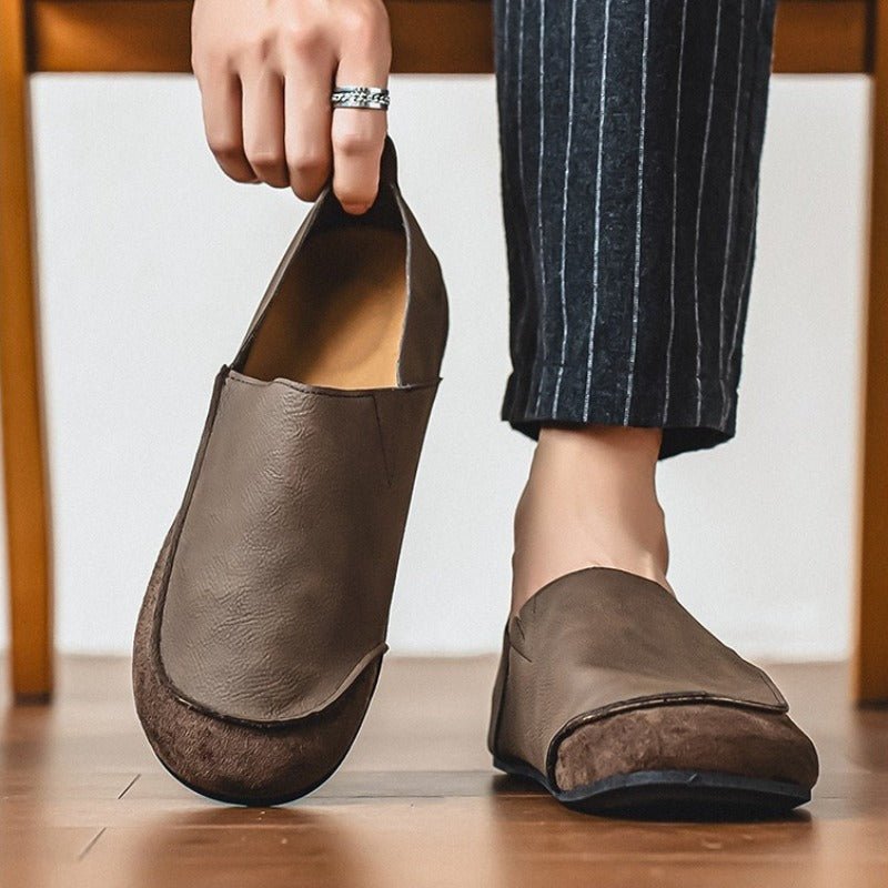 Mercer Slip-On Leather Loafers with Hand-Stitched Moc Toe and Cushioned Sole for All-Day Comfort - The Southern AtelierSKU_1791063190503_937