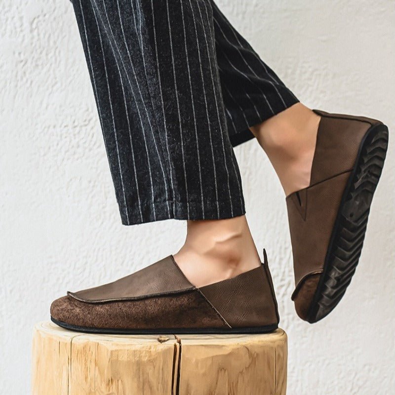 Mercer Slip-On Leather Loafers with Hand-Stitched Moc Toe and Cushioned Sole for All-Day Comfort - The Southern AtelierSKU_1791063190503_937