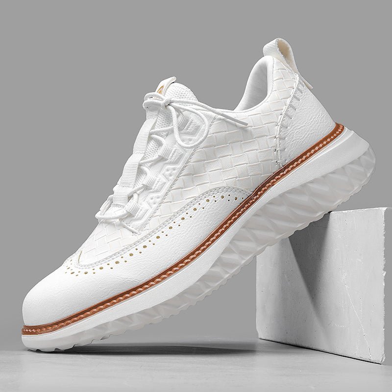 Mercer Sneakers in Genuine Leather with Breathable Mesh and Cushioned Insole for Smart and Casual Wear - The Southern AtelierSKU_1791063003820_823