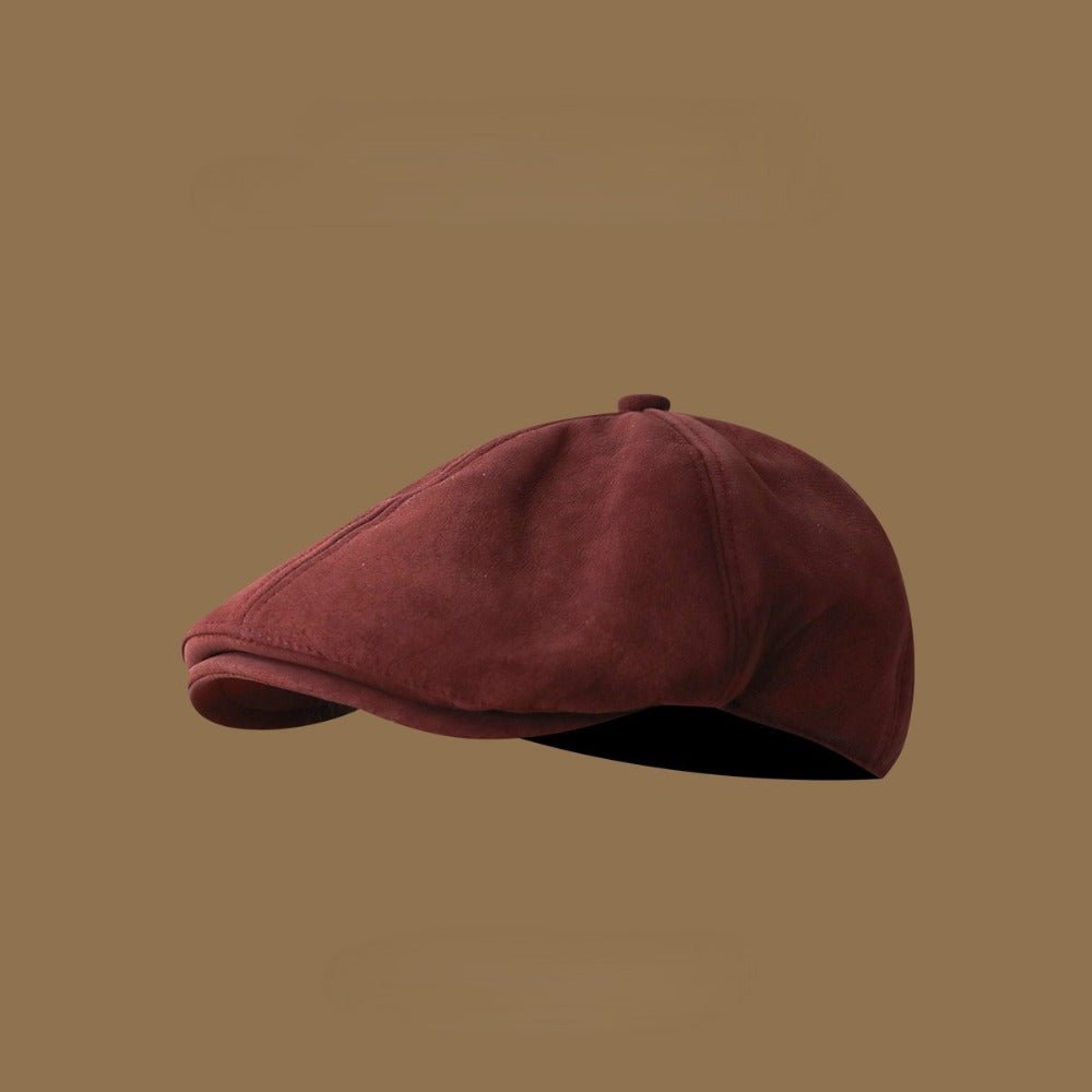 Mercer Suede Newsboy Cap with Adjustable Fit for Breathable Comfort - The Southern AtelierSKU_1791063172119_462