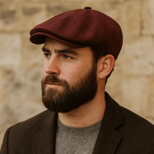 Mercer Suede Newsboy Cap with Adjustable Fit for Breathable Comfort - The Southern AtelierSKU_1791063172119_462