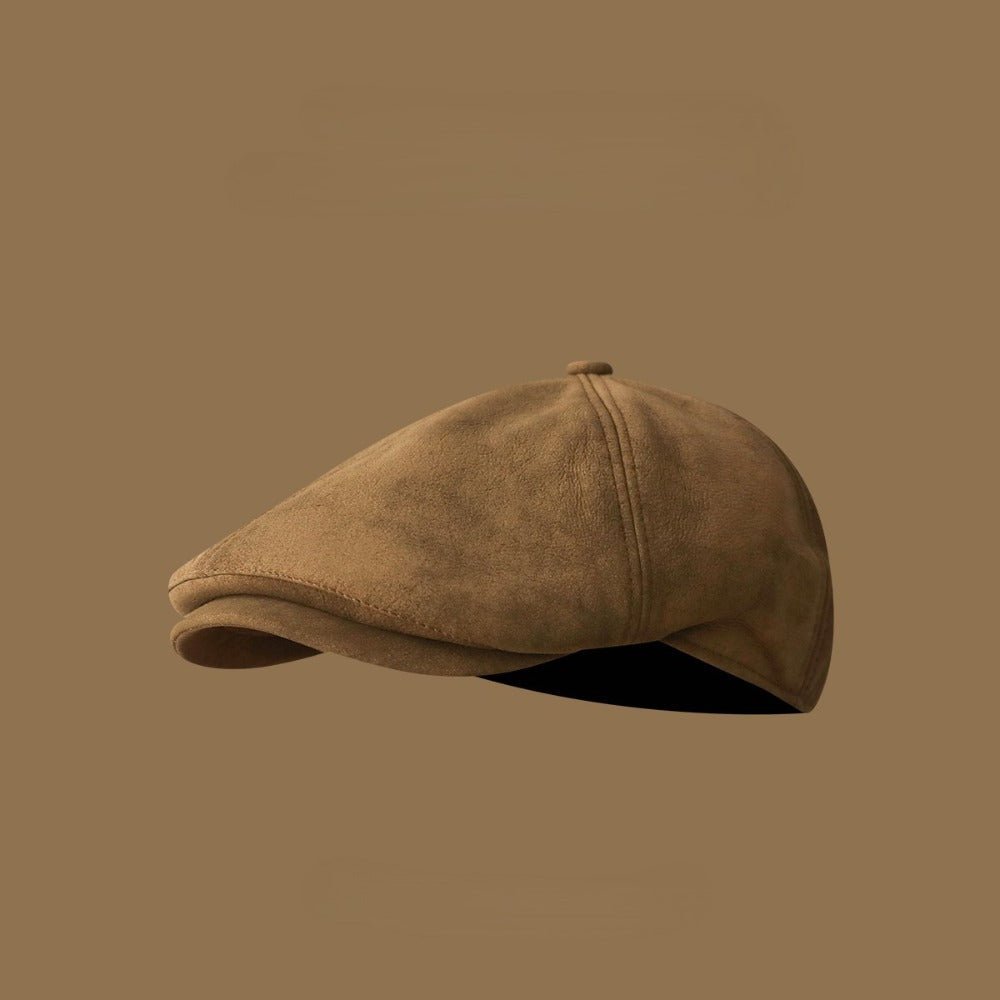 Mercer Suede Newsboy Cap with Adjustable Fit for Breathable Comfort - The Southern AtelierSKU_1791063172119_656