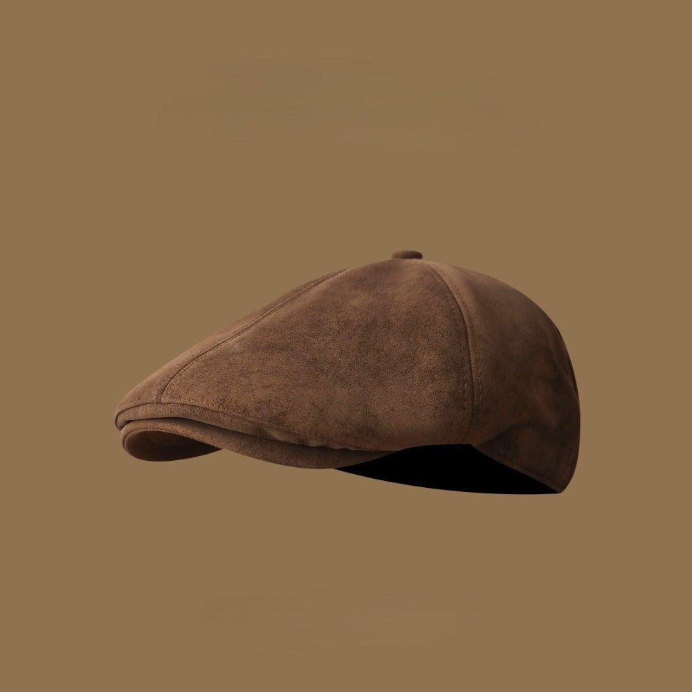 Mercer Suede Newsboy Cap with Adjustable Fit for Breathable Comfort - The Southern AtelierSKU_1791063172119_725
