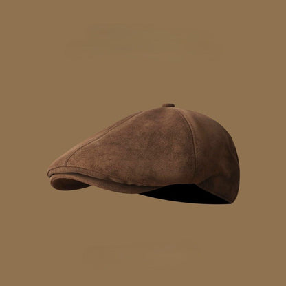 Mercer Suede Newsboy Cap with Adjustable Fit for Breathable Comfort - The Southern AtelierSKU_1791063172119_725