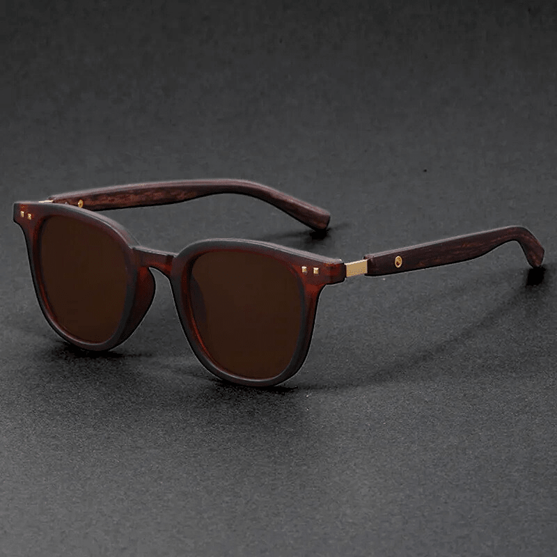 Nolan Sunglasses in Acetate with Wooden Arms, Scratch-Resistant UV-Blocking Lenses, and Reinforced Metal Hinges - The Southern AtelierSKU_1791063708655_255