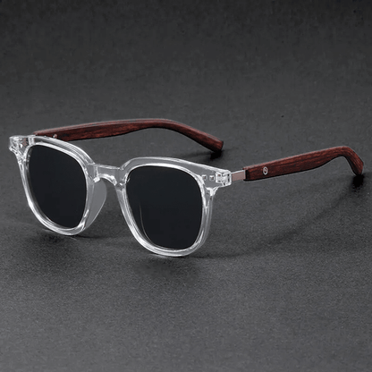 Nolan Sunglasses in Acetate with Wooden Arms, Scratch-Resistant UV-Blocking Lenses, and Reinforced Metal Hinges - The Southern AtelierSKU_1791063708655_306