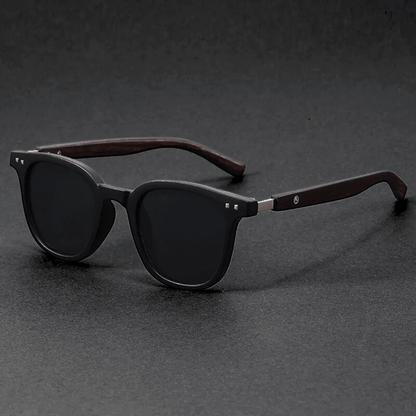 Nolan Sunglasses in Acetate with Wooden Arms, Scratch-Resistant UV-Blocking Lenses, and Reinforced Metal Hinges - The Southern AtelierSKU_1791063708655_986