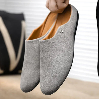 Orford Suede Slip-On Mules with Cushioned Footbed and Rubber Sole - The Southern AtelierSKU_1791062847077_950