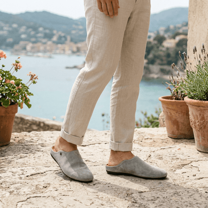 Orford Suede Slip-On Mules with Cushioned Footbed and Rubber Sole - The Southern AtelierSKU_1791062847077_950