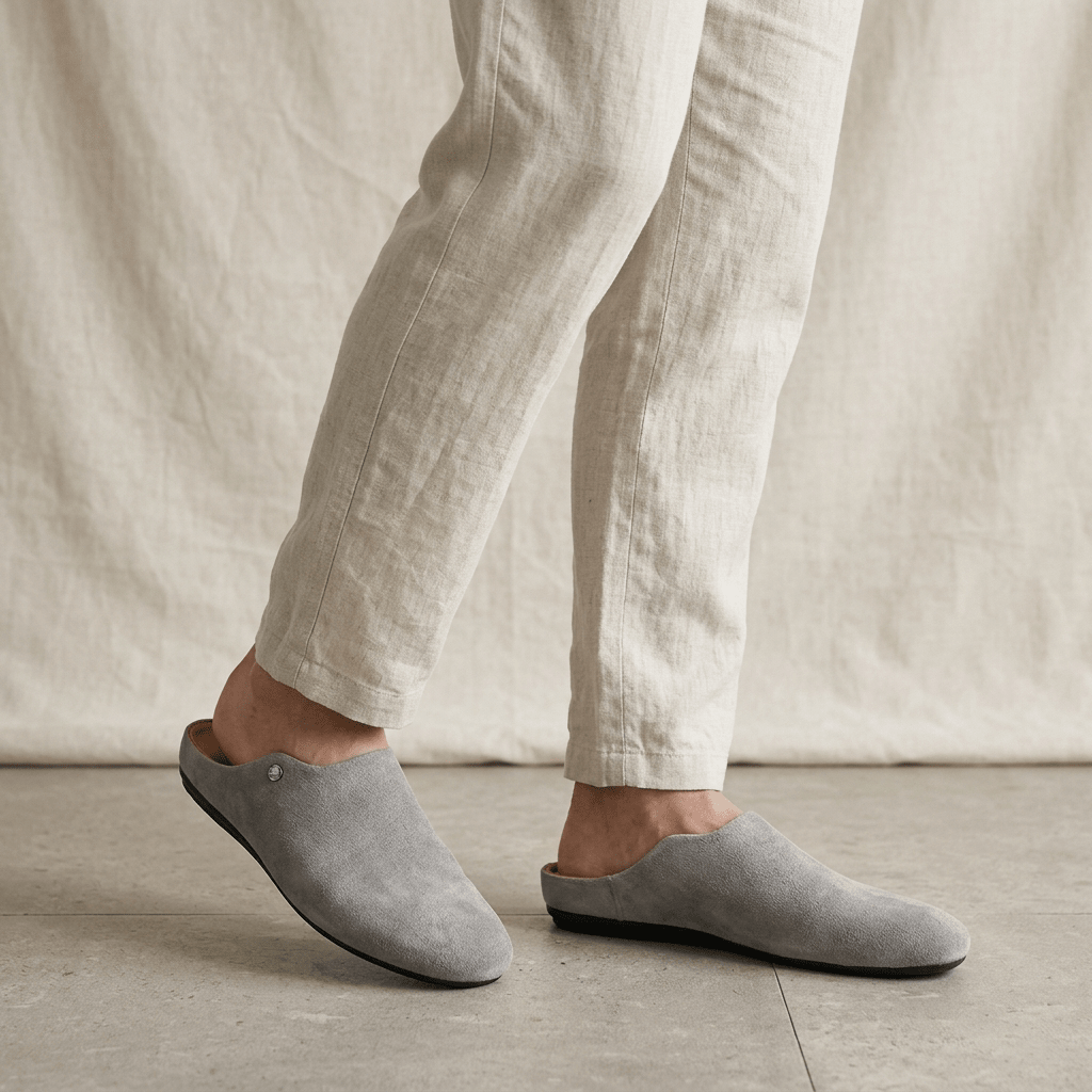 Orford Suede Slip-On Mules with Cushioned Footbed and Rubber Sole - The Southern AtelierSKU_1791062847077_950