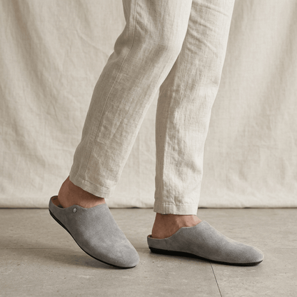 Orford Suede Slip-On Mules with Cushioned Footbed and Rubber Sole - The Southern AtelierSKU_1791062847077_950