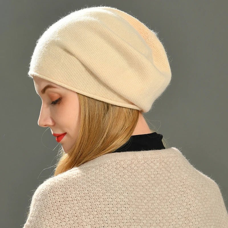 Rowan Cashmere Wool Beanie for Soft, Non-Itchy Warmth and Snug Fit - The Southern AtelierSKU_1791062497544_468