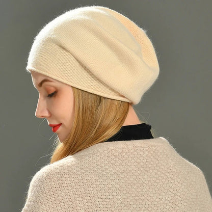 Rowan Cashmere Wool Beanie for Soft, Non-Itchy Warmth and Snug Fit - The Southern AtelierSKU_1791062497544_468