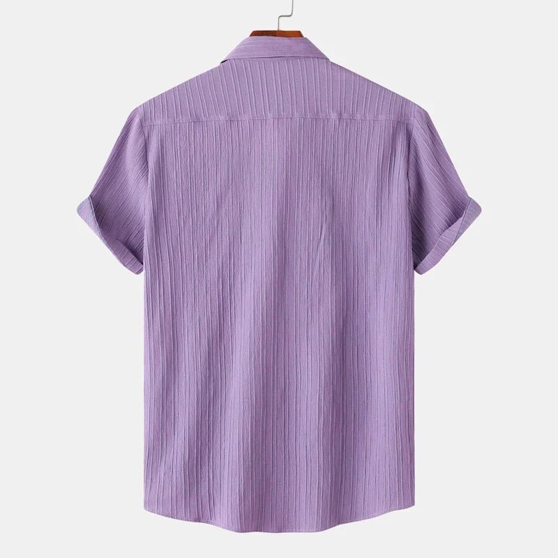 Rowan Classic Fit Linen-Cotton Shirt with Spread Collar for Warm-Weather Comfort - The Southern AtelierSKU_1791063892430_663