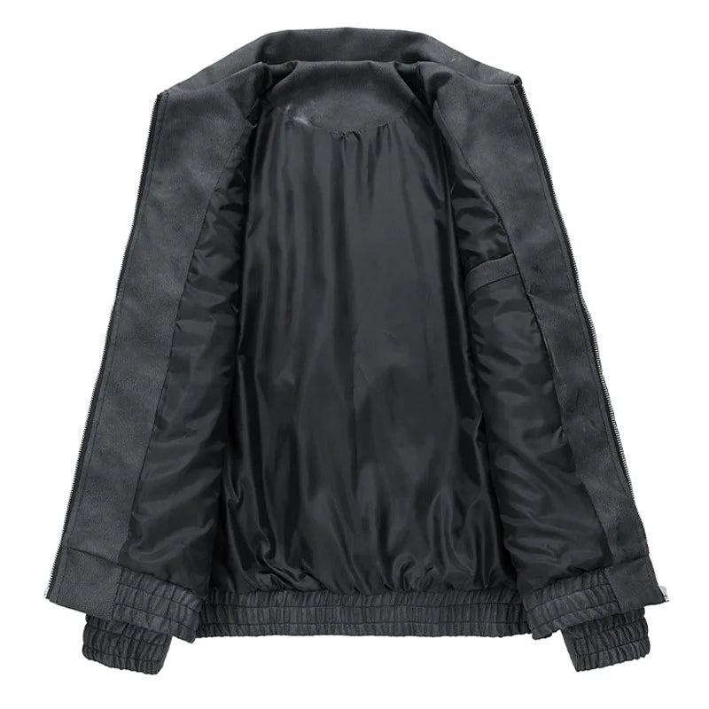 Rowan Cropped Vegan Suede Jacket with Lightweight Lining for Casual-to-Dressy Wear - The Southern AtelierSKU_1791064744998_158