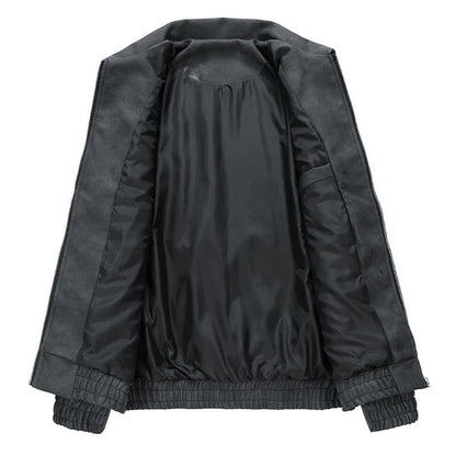 Rowan Cropped Vegan Suede Jacket with Lightweight Lining for Casual-to-Dressy Wear - The Southern AtelierSKU_1791064744998_158