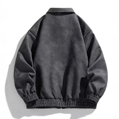 Rowan Cropped Vegan Suede Jacket with Lightweight Lining for Casual-to-Dressy Wear - The Southern AtelierSKU_1791064744998_158