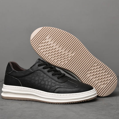 Rowan Full-Grain Leather Sneakers with Breathable Lining and Cushioned Insole for All-Day Comfort - The Southern AtelierSKU_1791062855053_415
