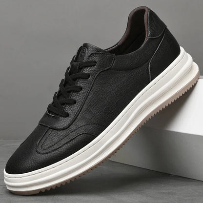 Rowan Full-Grain Leather Sneakers with Breathable Lining and Cushioned Insole for All-Day Comfort - The Southern AtelierSKU_1791062855053_415