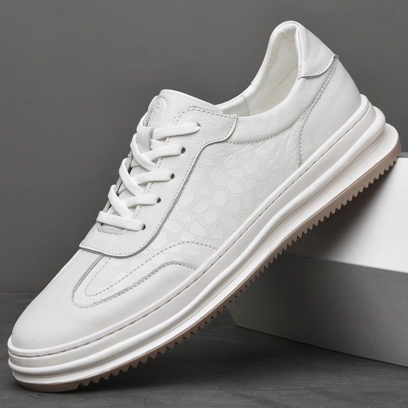 Rowan Full-Grain Leather Sneakers with Breathable Lining and Cushioned Insole for All-Day Comfort - The Southern AtelierSKU_1791062855053_944