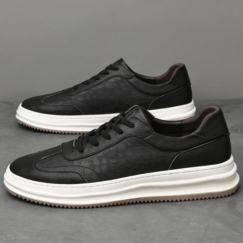 Rowan Full-Grain Leather Sneakers with Breathable Lining and Cushioned Insole for All-Day Comfort - The Southern AtelierSKU_1791062855053_944