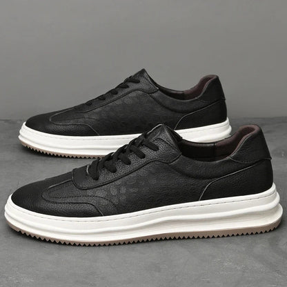 Rowan Full-Grain Leather Sneakers with Breathable Lining and Cushioned Insole for All-Day Comfort - The Southern AtelierSKU_1791062855053_944