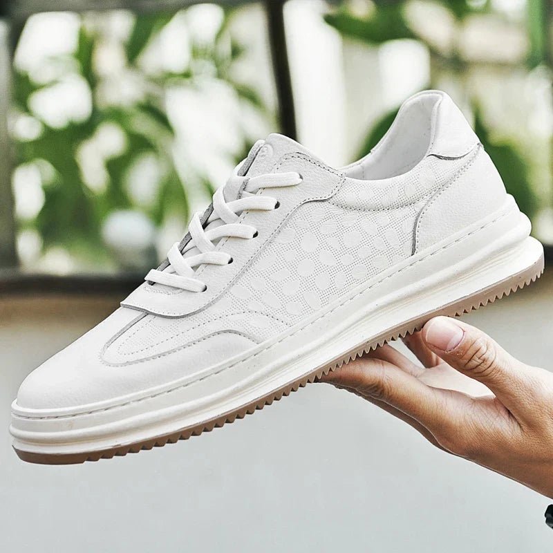 Rowan Full-Grain Leather Sneakers with Breathable Lining and Cushioned Insole for All-Day Comfort - The Southern AtelierSKU_1791062855053_944