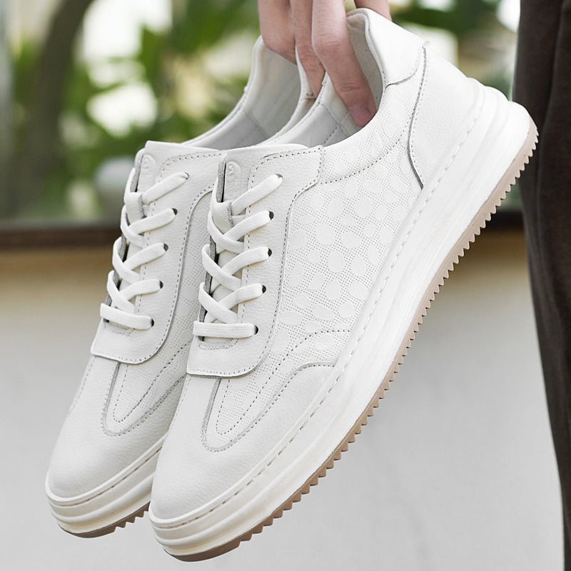 Rowan Full-Grain Leather Sneakers with Breathable Lining and Cushioned Insole for All-Day Comfort - The Southern AtelierSKU_1791062855053_944
